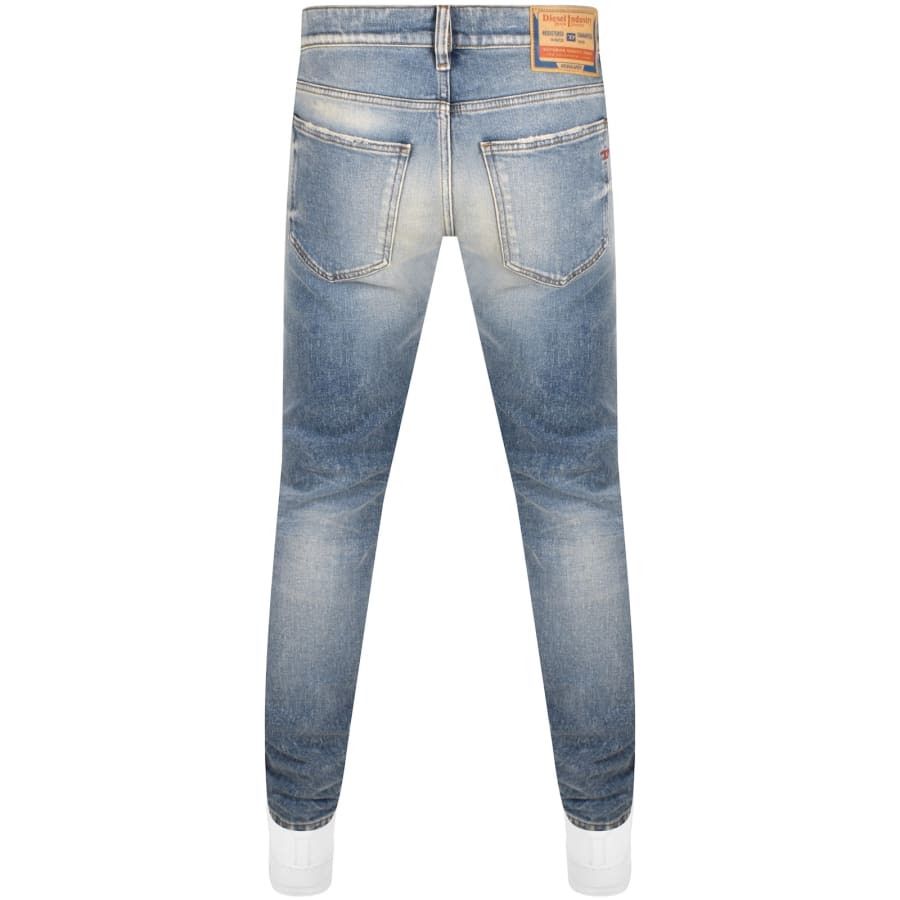 Diesel D Strukt Slim Fit Light Wash Jeans Blue | Mainline